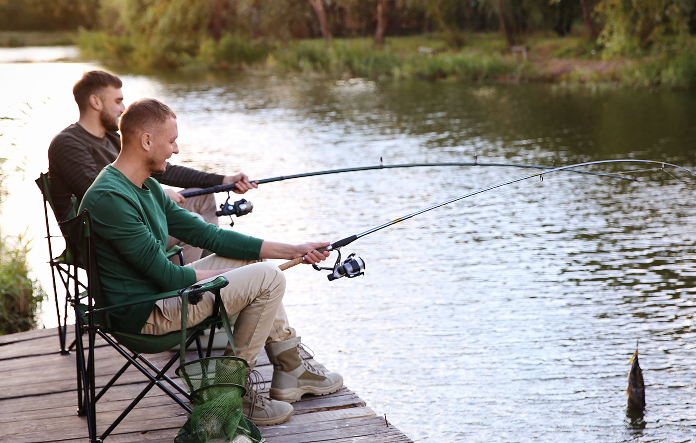 Fishing on the canal